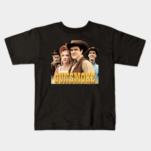 Vintage Movie 60s Retro Western Vibe Kids T-Shirt